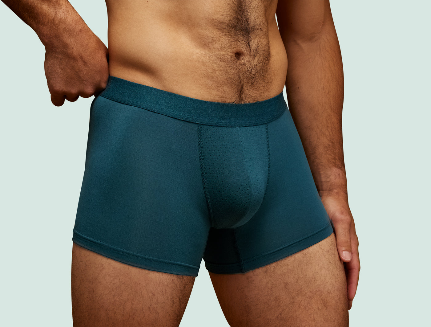 Pétrone boxer sport tencel bleu pétrole homme#couleur_bleu-pétrole