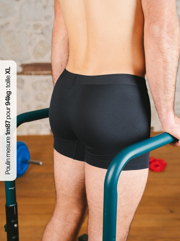 Pétrone boxer sport tencel bleu marine homme#couleur_bleu-marine