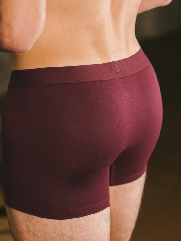 Pétrone boxer sport tencel bordeaux foncé homme#couleur_bordeaux-foncé