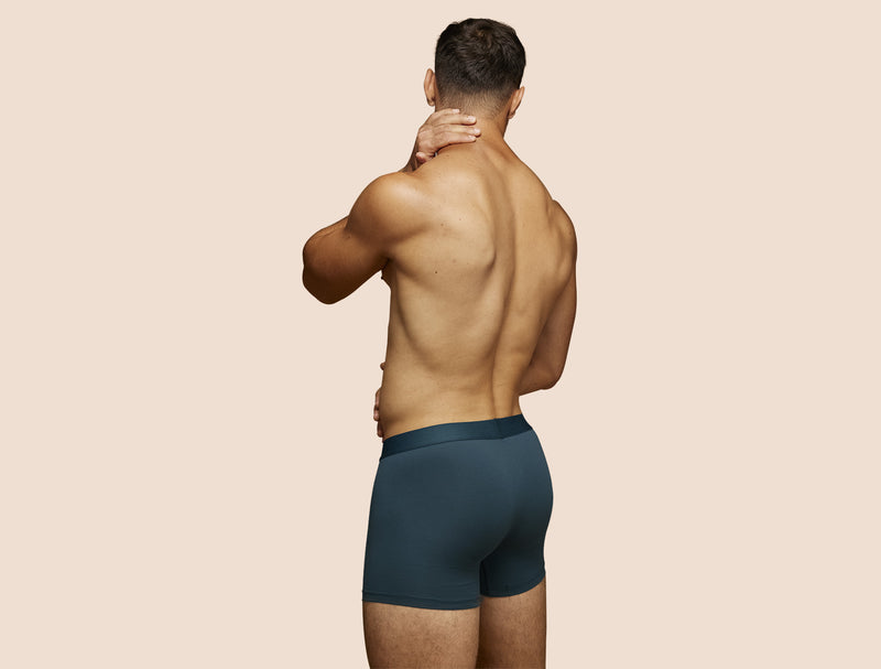 Pétrone boxer coton bio bleu pétrole homme#couleur_bleu-pétrole