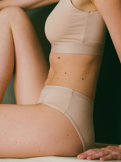 Pétrone brassière croisée lin femme#couleur_lin