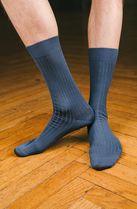 Chaussettes côtelées Fil d'Écosse