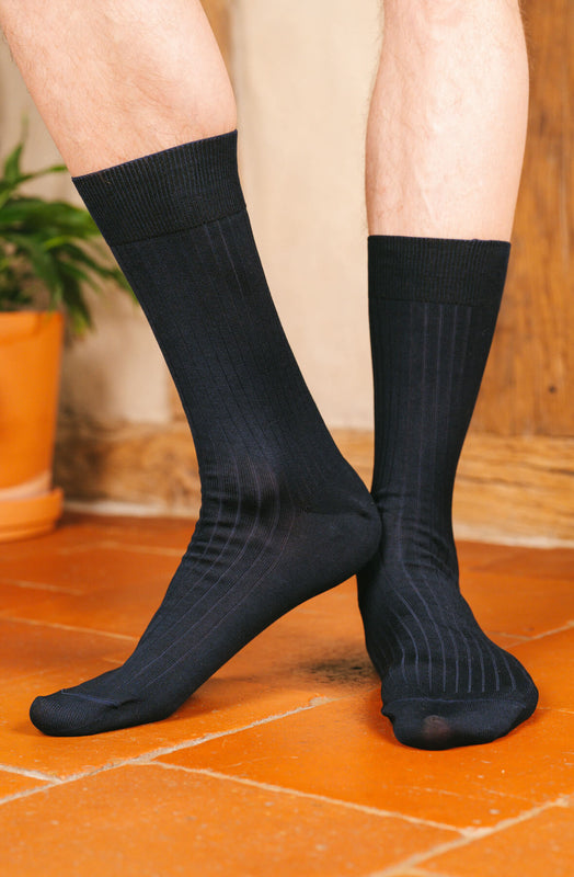 Chaussettes côtelées Fil d'Écosse