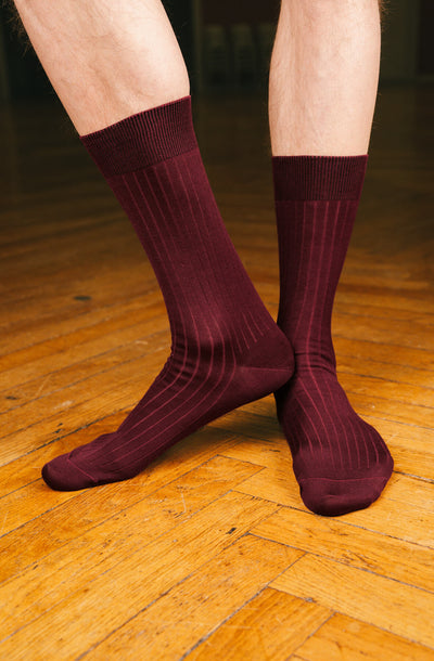 Chaussettes côtelées Fil d'Écosse