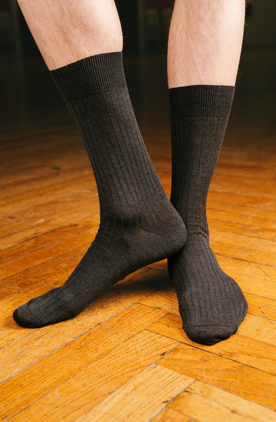 Chaussettes côtelées Fil d'Écosse