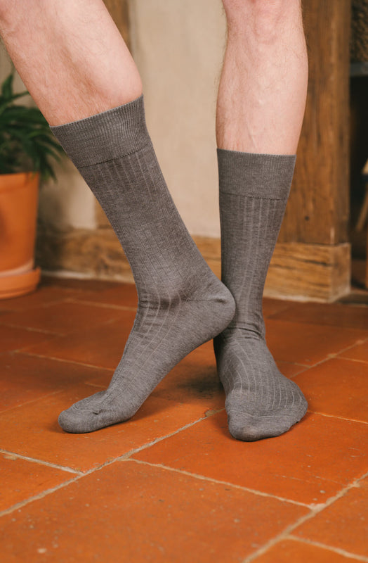 Chaussettes côtelées Fil d'Écosse