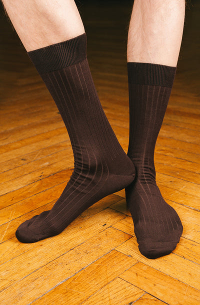 Chaussettes côtelées Fil d'Écosse