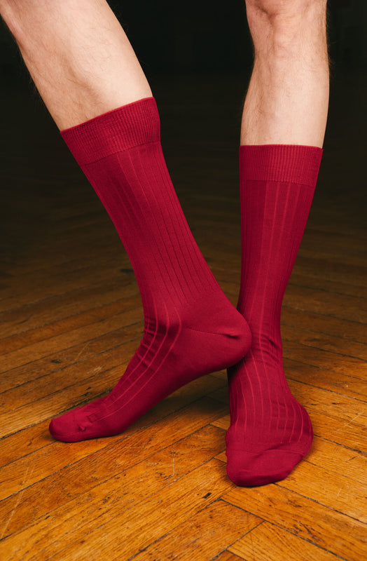 Chaussettes côtelées Fil d'Écosse