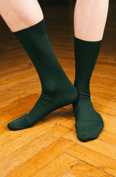Chaussettes côtelées Fil d'Écosse