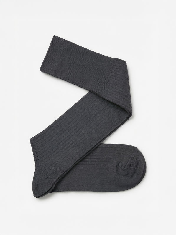 Pétrone mi-bas fil d’Écosse  homme#couleur_gris