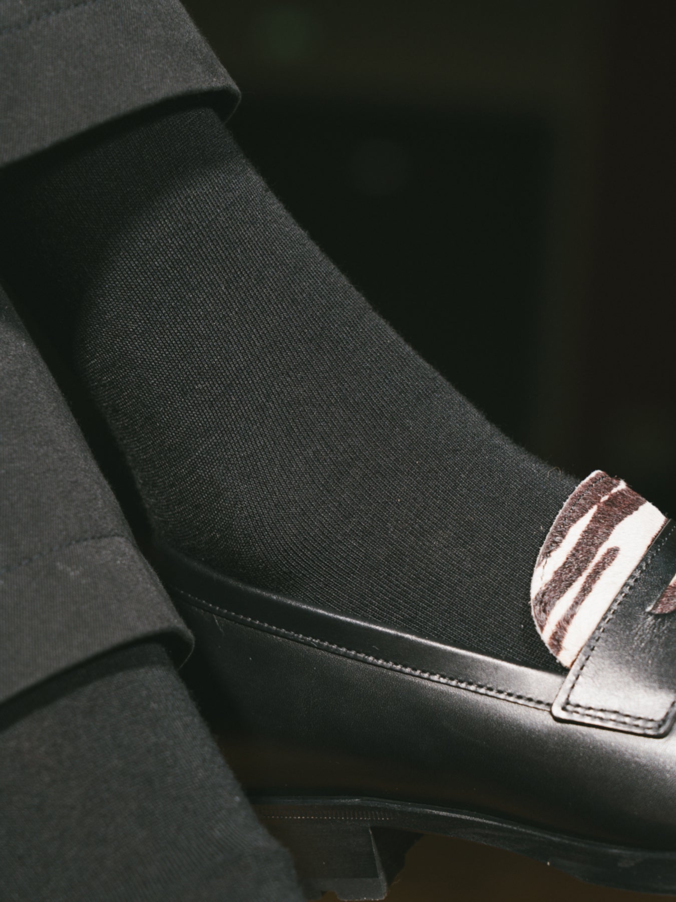 Pétrone chaussettes laine mérinos noir femme#couleur_noir