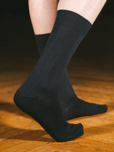 Pétrone chaussettes laine mérinos bleu homme#couleur_bleu-marine