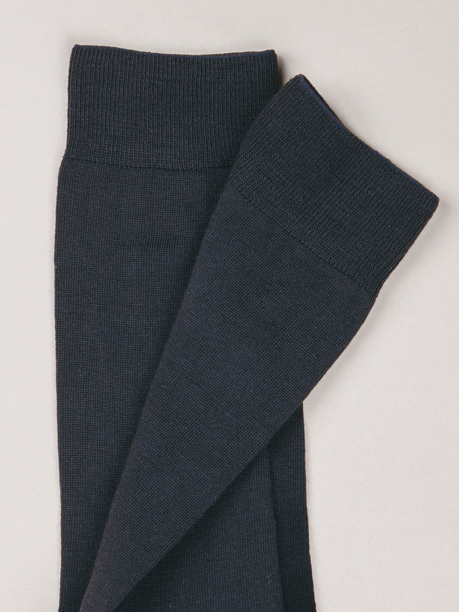 Pétrone chaussettes laine mérinos bleu homme#couleur_bleu-marine