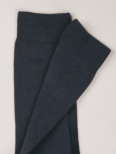 Pétrone chaussettes laine mérinos bleu homme#couleur_bleu-marine