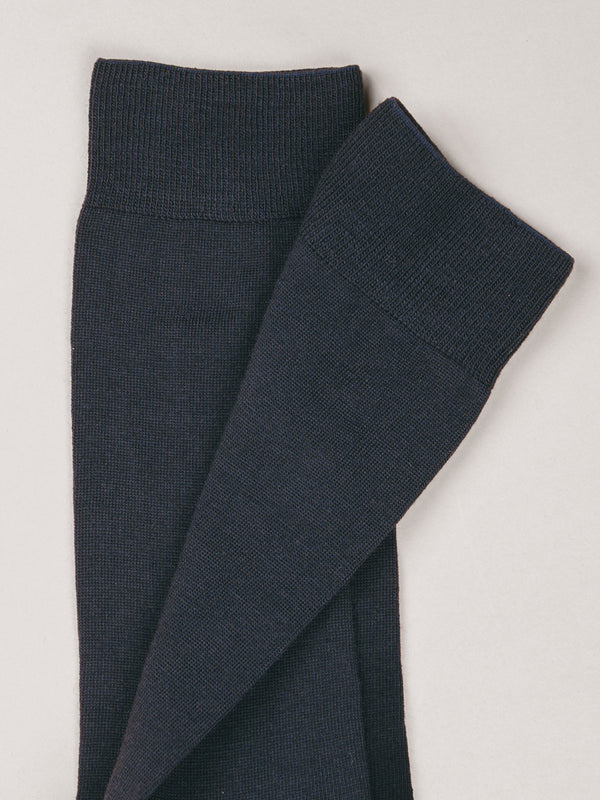 Pétrone chaussettes laine mérinos bleu homme#couleur_bleu-marine