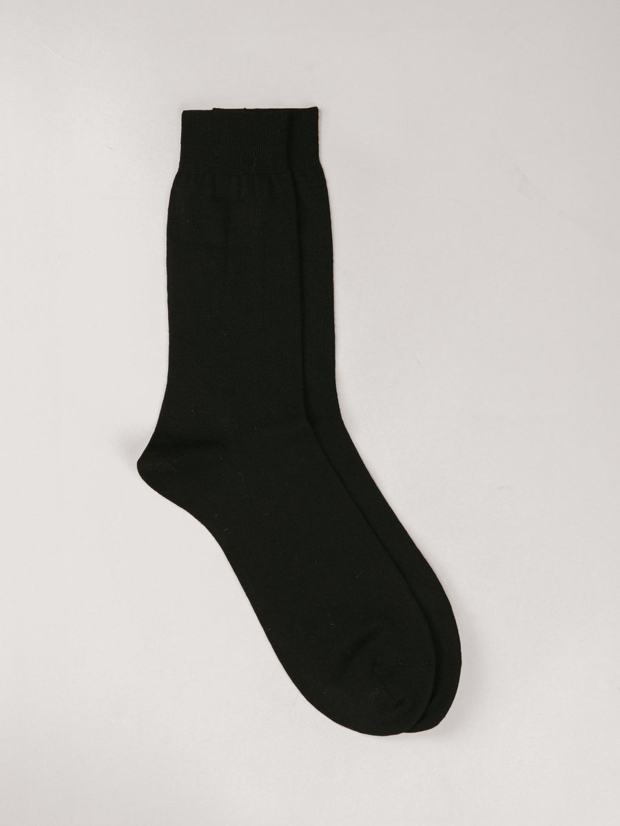 Pétrone chaussettes laine mérinos noir femme#couleur_noir