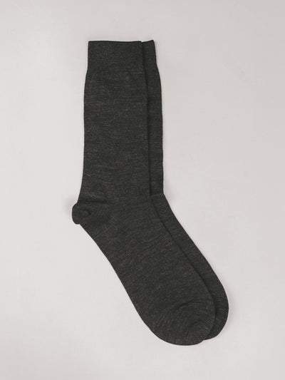 Pétrone chaussettes laine mérinos gris anthracite femme#couleur_gris-anthracite-chiné