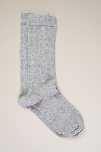 Chaussettes côtelées lin & coton
