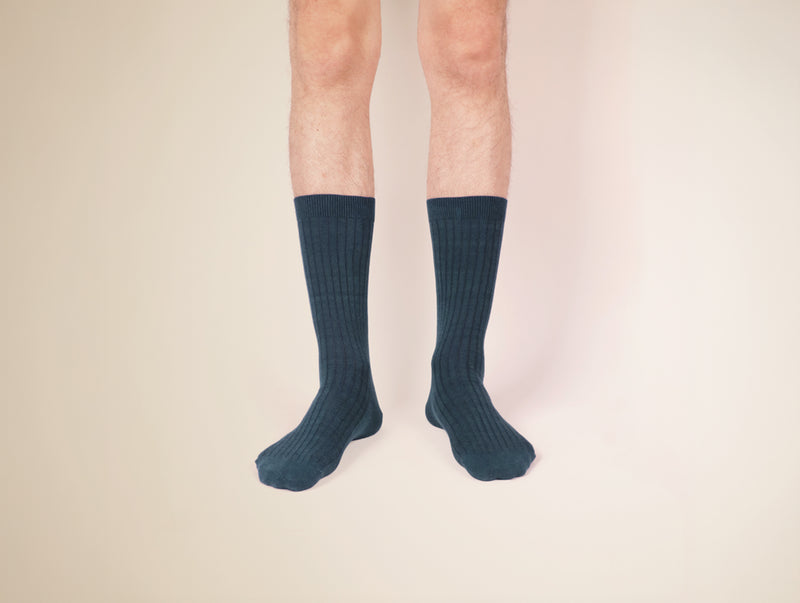 Petrone-chaussettes-lin-coton-homme-bleu marine#couleur_bleu-marine