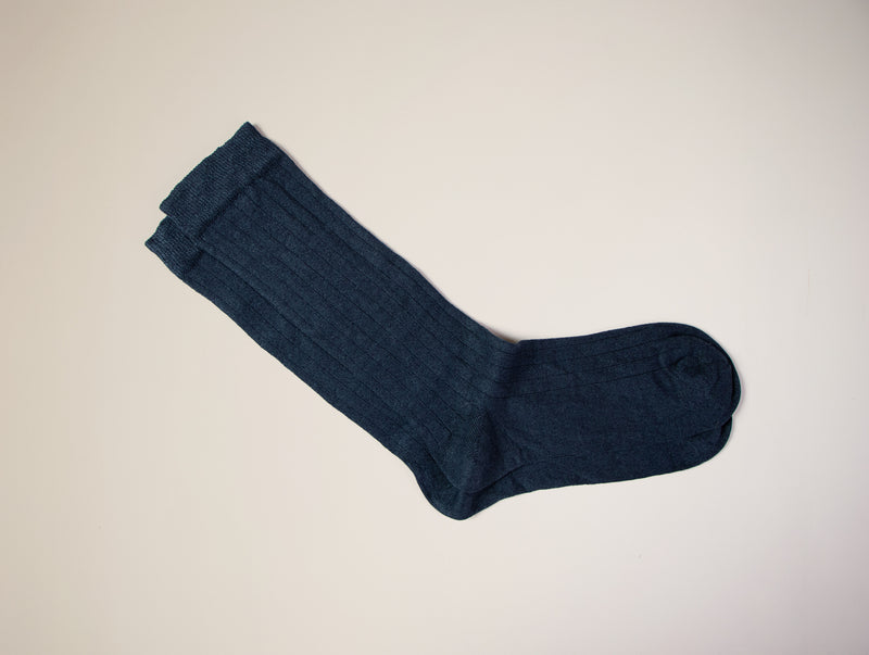 Petrone-chaussettes-lin-coton-homme-bleu marine#couleur_bleu-marine