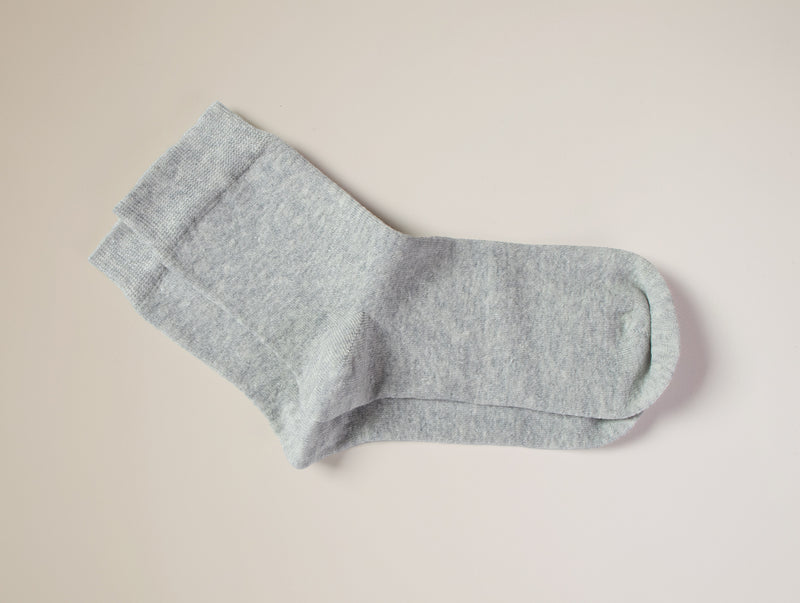 Petrone-chaussettes-lin-coton-homme-gris chiné#couleur_gris-clair-chiné