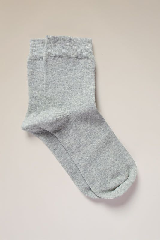 Chaussettes lisses lin & coton