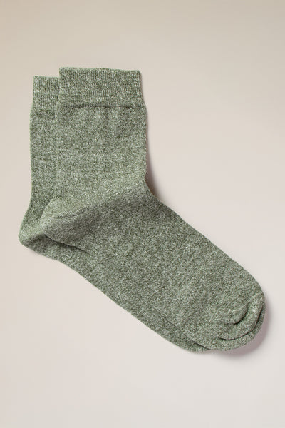 Chaussettes lisses lin & coton