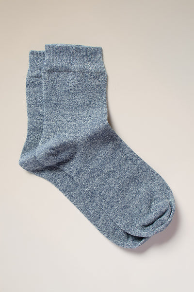 Chaussettes lisses lin & coton