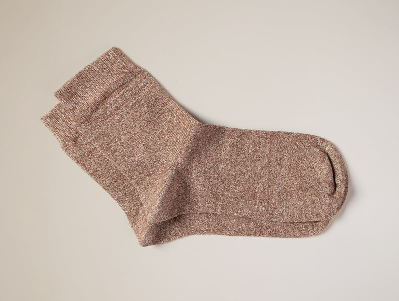 Petrone-chaussettes-lin-coton-homme-terracotta-chiné#couleur_terracotta-chiné