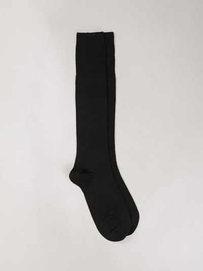 Pétrone mi-bas laine mérinos noir femme#couleur_noir