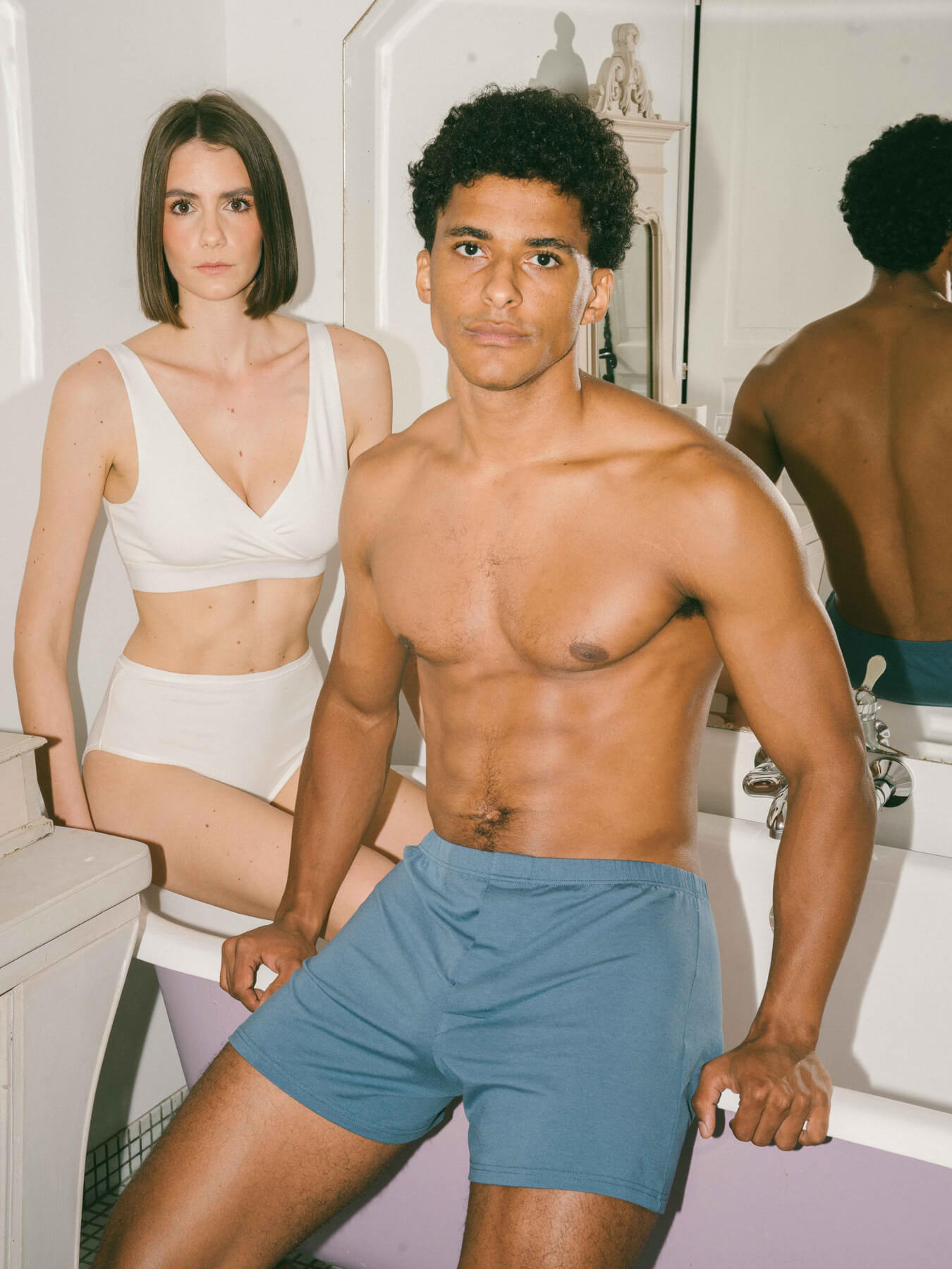 Pétrone caleçon coton tencel lyocell bleu céruléen homme#couleur_bleu-céruléen