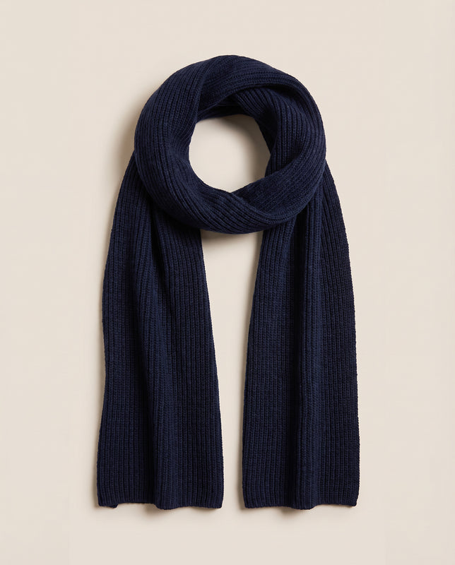 Pétrone écharpe homme bleu marine