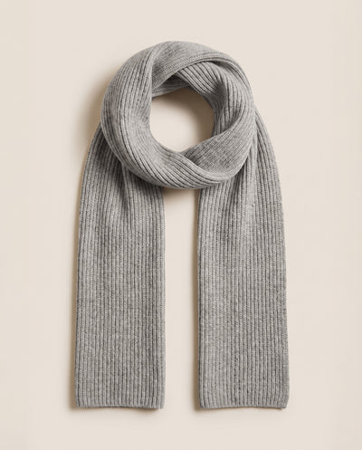 Pétrone écharpe homme gris clair chiné