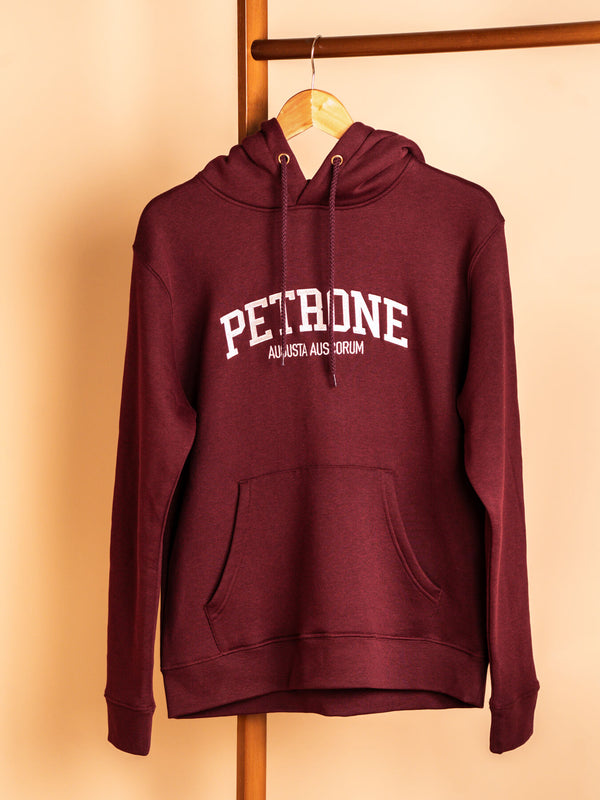 Pétrone sweat capuche hoodie homme Tencel coton bio bordeaux foncé homme#couleur_bordeaux-foncé