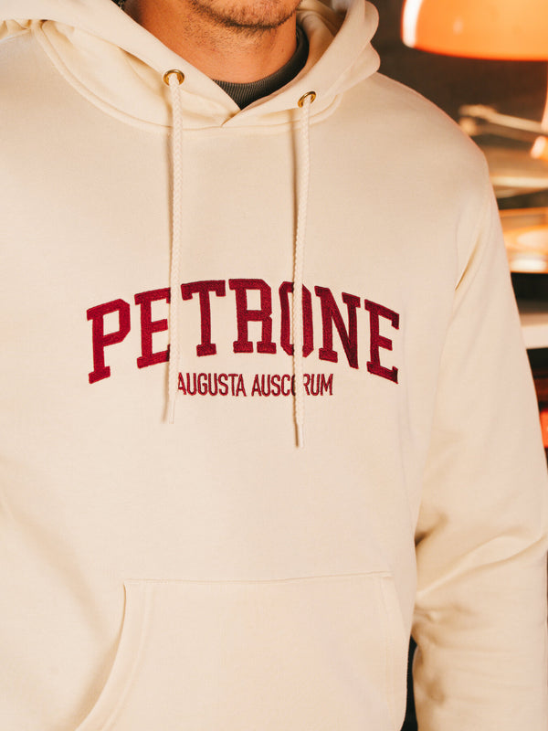 Pétrone sweat capuche hoodie homme Tencel coton bio écru homme#couleur_écru