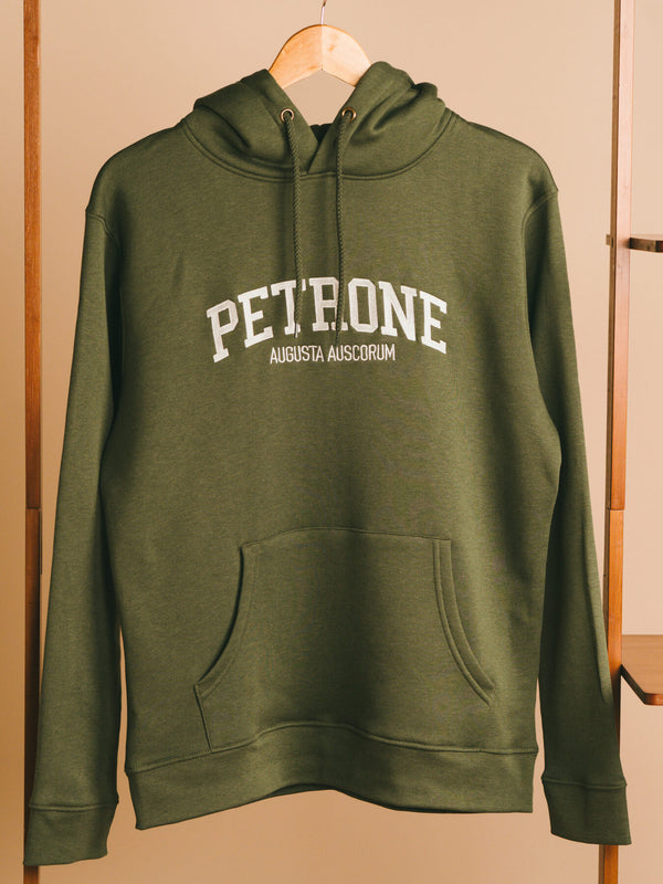 Pétrone sweat capuche hoodie homme Tencel coton bio vert kaki homme#couleur_vert-kaki