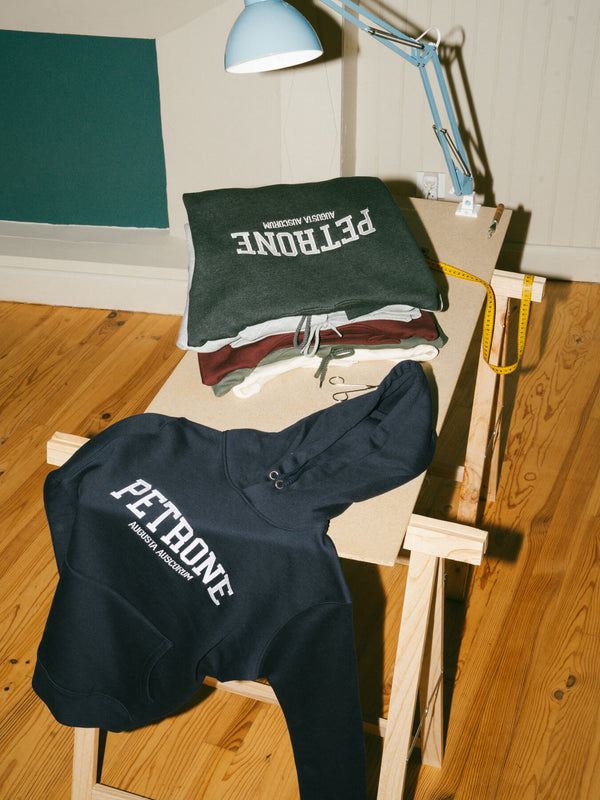 Pétrone sweat capuche hoodie homme Tencel coton bio bleu marine homme#couleur_bleu-marine