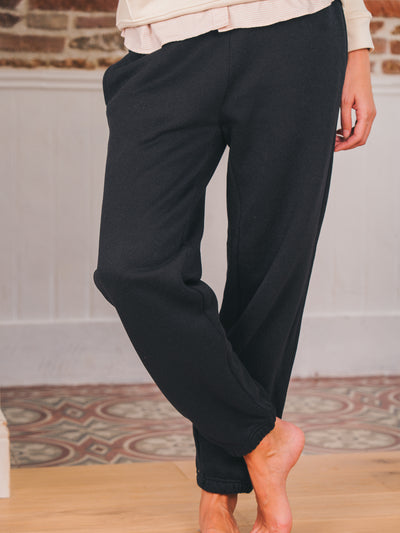 Pétrone pantalon jogging molleton homme Tencel coton bio bleu marine femme#couleur_bleu-marine