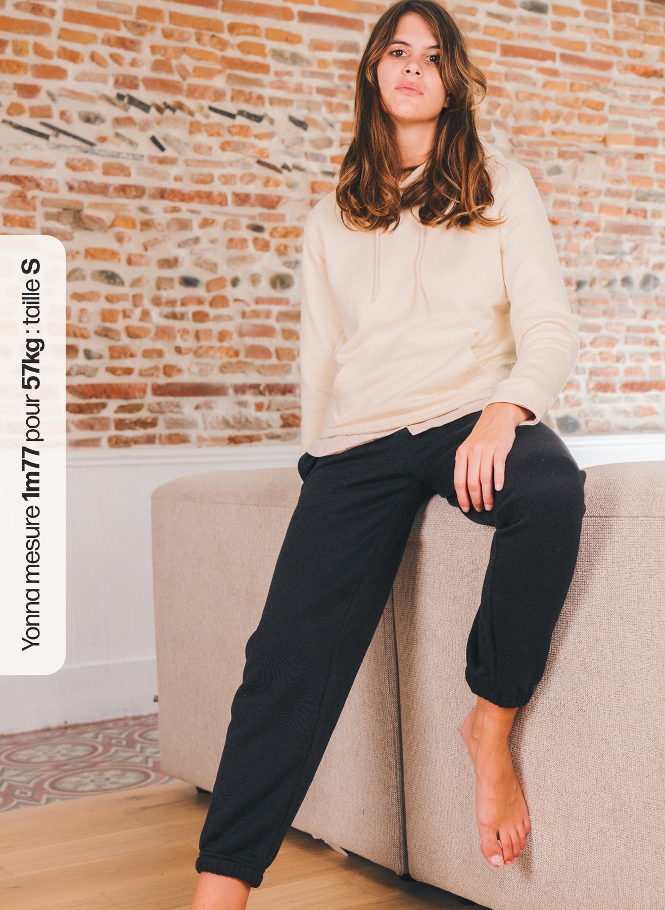 Pétrone pantalon jogging molleton homme Tencel coton bio bleu marine femme#couleur_bleu-marine