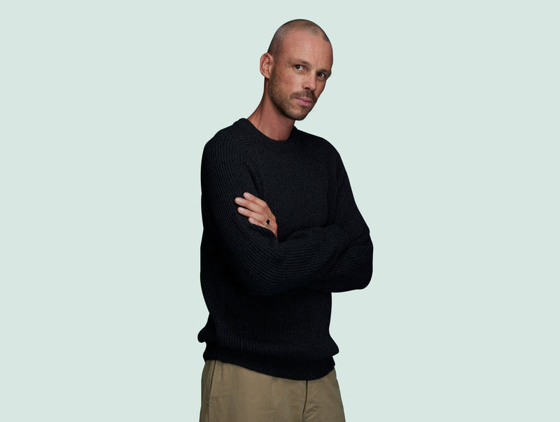 Pétrone Pull Réconfortant gris anthracite chiné homme#couleur_gris-anthracite-chiné