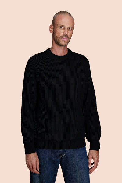 Pétrone Pull Réconfortant noir homme