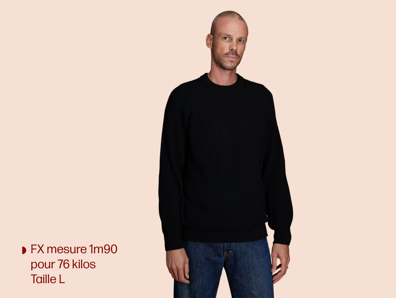 Pétrone Pull Réconfortant noir homme#couleur_noir