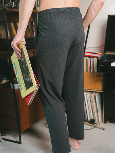 Pétrone pantalon de pyjama coton biologique tencel lyocell gris anthracite homme#couleur_gris-anthracite