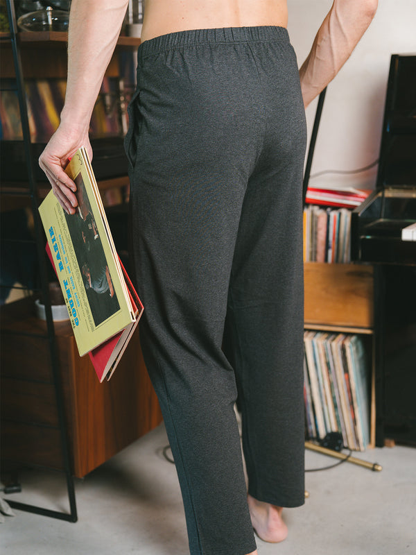 Pétrone pantalon de pyjama coton biologique tencel lyocell gris anthracite homme#couleur_gris-anthracite