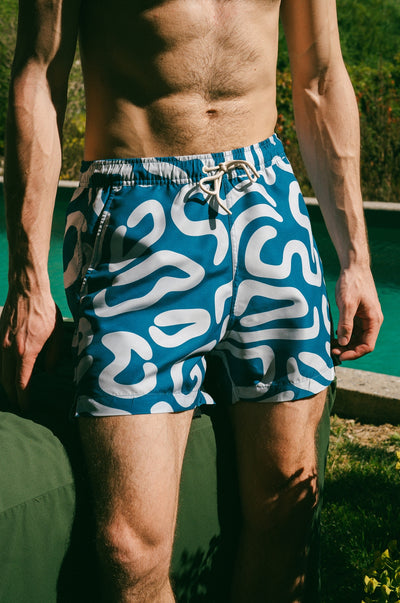 Short de bain à motifs