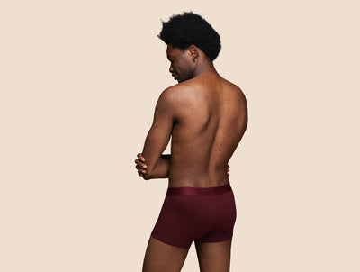 Pétrone shorty coton biologique Tencel bordeaux foncé homme#couleur_bordeaux-foncé