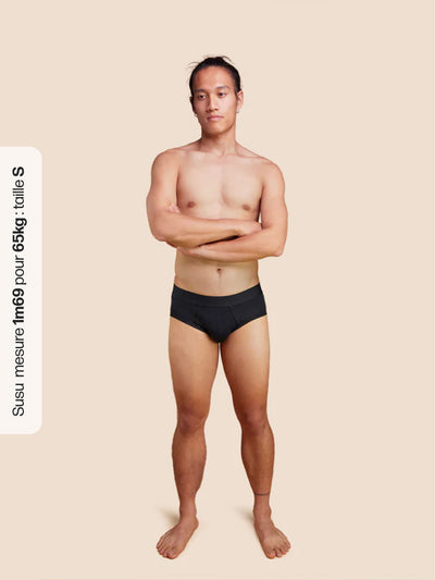 Pétrone slip coton pima micromodal bleu marine homme#couleur_bleu-marine