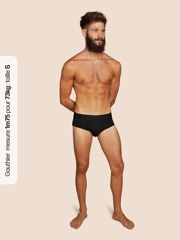Pétrone slip coton pima micromodal noir homme#couleur_noir