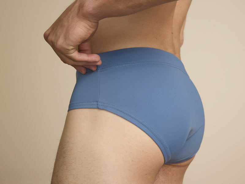 Pétrone slip bain econyl bleu céruléen homme#couleur_bleu-céruléen