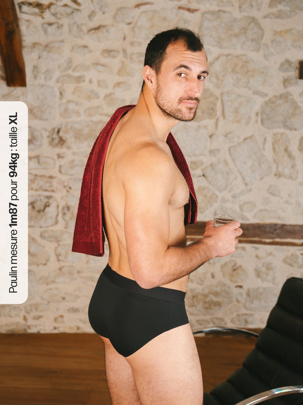 Pétrone slip sport tencel gris anthracite homme#couleur_gris-anthracite